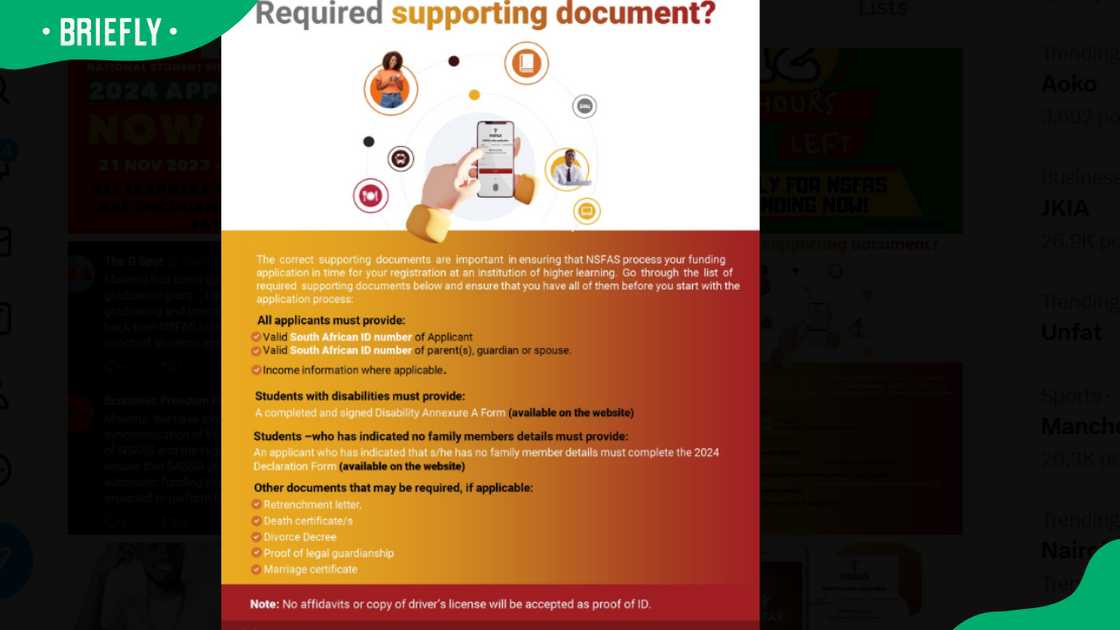 National Student Financial Aid Scheme documents