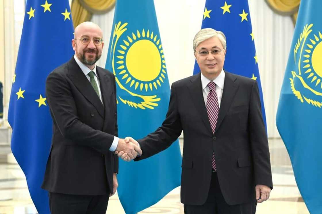 Michel is visiting two weeks after Astana hosted summits involving Russia Michel is visiting two weeks after Astana hosted summits involving Russia