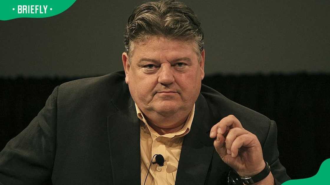 Actor Robbie Coltrane speaking at the Summer Television Critics Association Press Tour Actor Robbie Coltrane speaking at the Summer Television Critics Association Press Tour