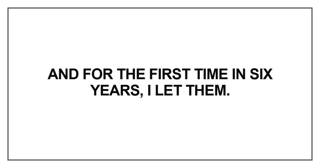 And for the first time in six years