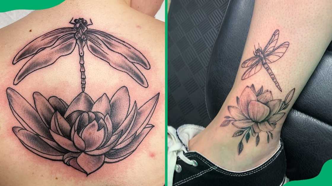 dragonfly lotus tattoo dragonfly lotus tattoo
