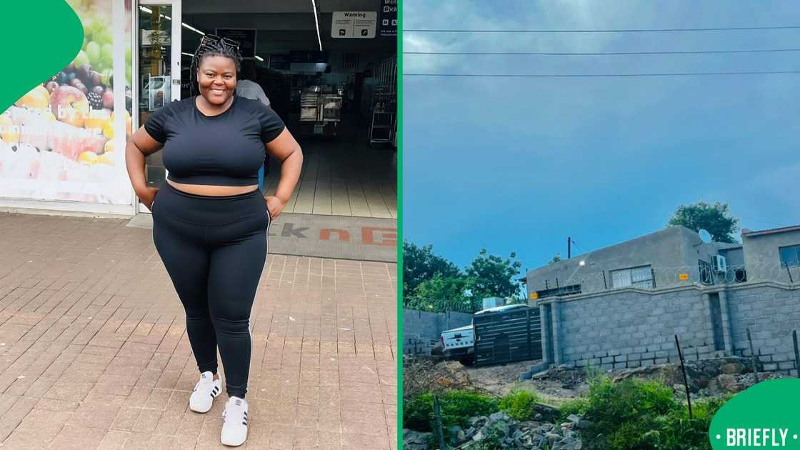 The picture on the right showed Makhi posing The picture on the right showed Makhi posing