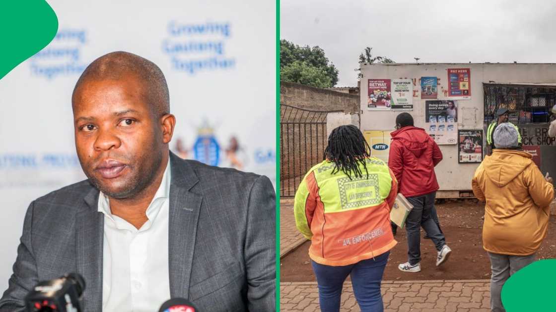 Finance MEC Lebogang Maile is visiting Soweto and Sharpeville after the lootings in the area Finance MEC Lebogang Maile is visiting Soweto and Sharpeville after the lootings in the area