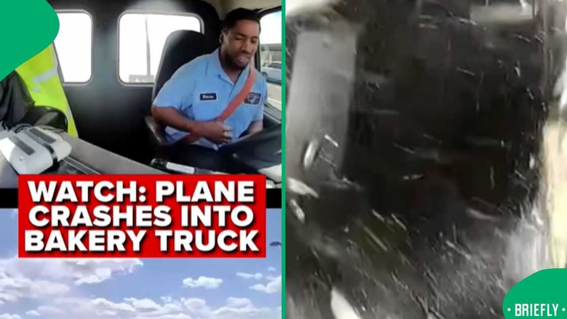 The image on the left captured the dashcam visual of the driver The image on the left captured the dashcam visual of the driver