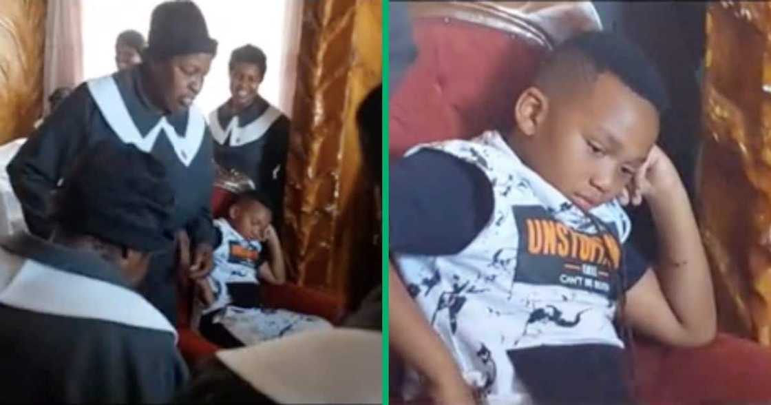 A young man's gaming session was disrupted by his grandmother and her fellow churchmembers A young man's gaming session was disrupted by his grandmother and her fellow churchmembers