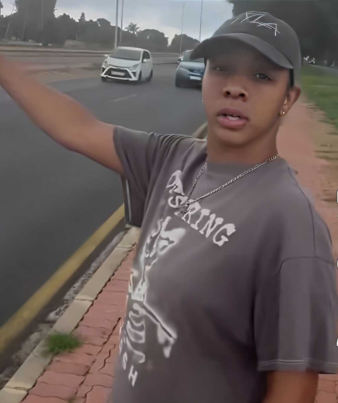 An American woman showcased how she caught a taxi in South Africa. An American woman showcased how she caught a taxi in South Africa.