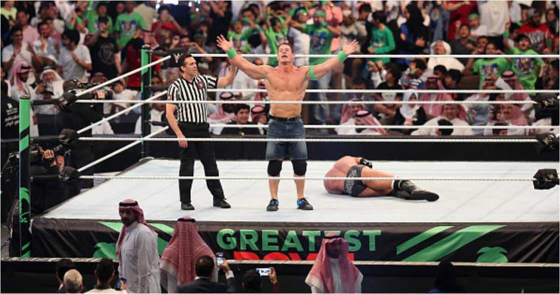 A file photo of John Cena while in action for WWE. Photo: Getty Images. A file photo of John Cena while in action for WWE. Photo: Getty Images.