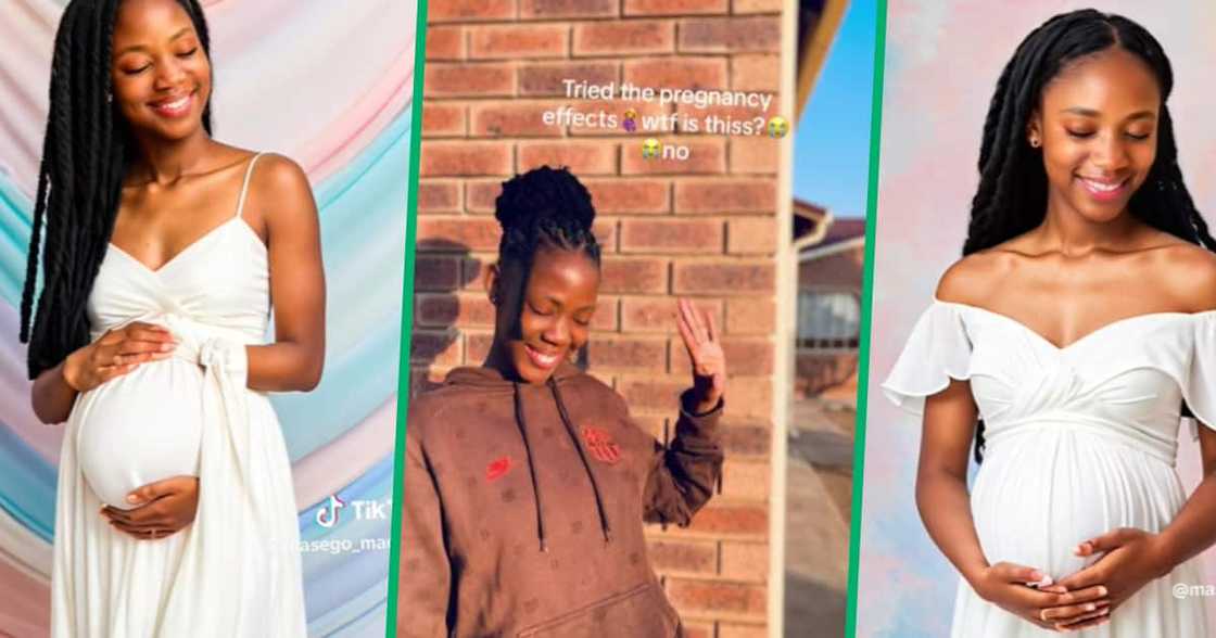 Fake pregnancy app, TikTok video Fake pregnancy app, TikTok video