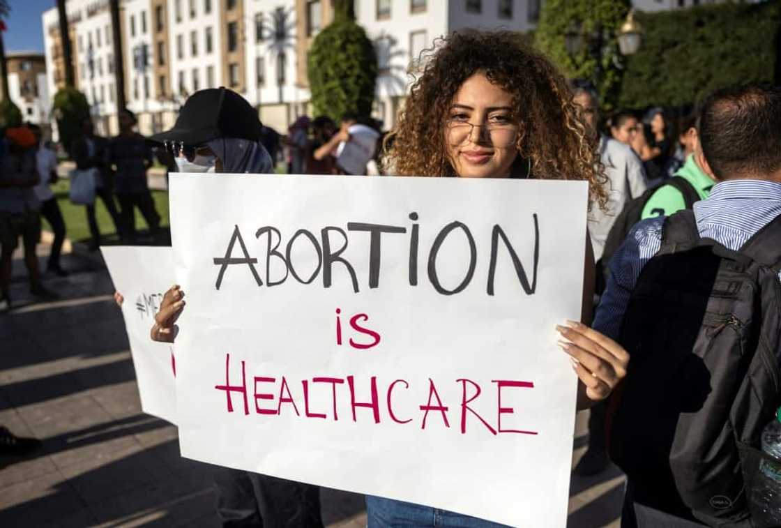 Moroccan activists demonstrate in the capital Rabat after a teenage girl died as a result of an unsafe secret abortion Moroccan activists demonstrate in the capital Rabat after a teenage girl died as a result of an unsafe secret abortion