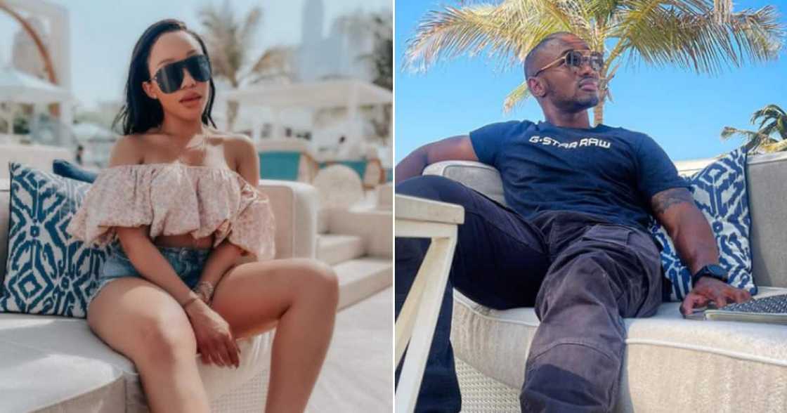 Thando Thabethe, Lunga Shabalala, Baecation, Dubai Thando Thabethe, Lunga Shabalala, Baecation, Dubai