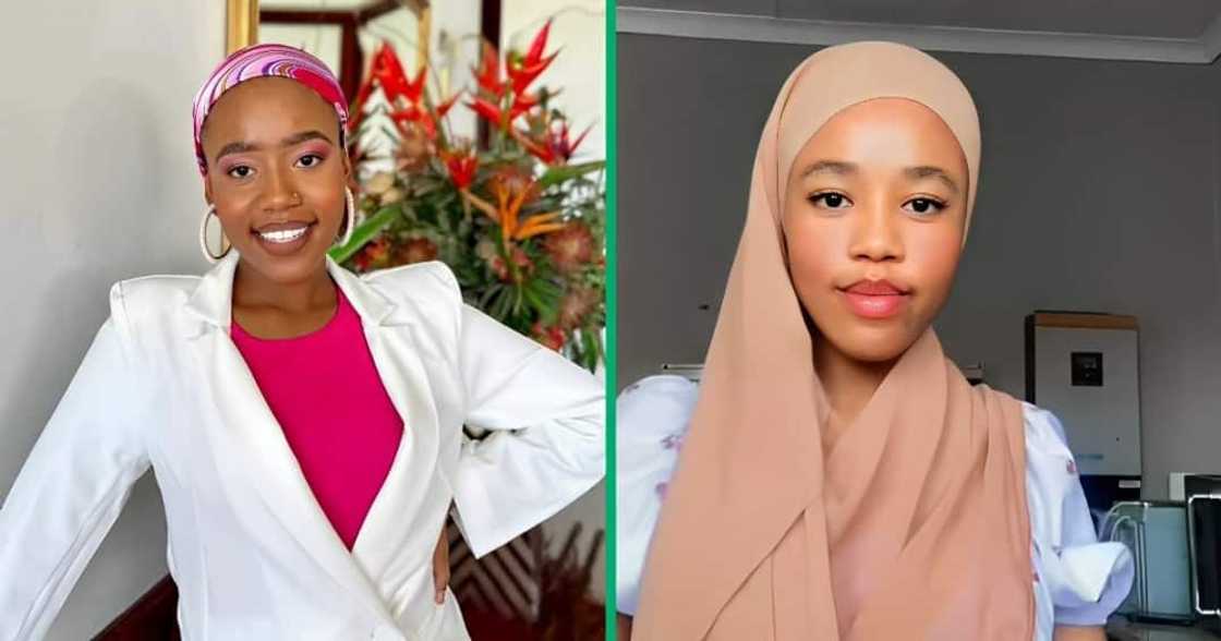 A TikTok video shows a young woman crying over her birthday gift. A TikTok video shows a young woman crying over her birthday gift.