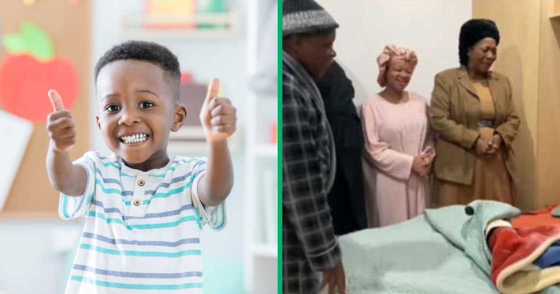A little boy amused many people online with his hilarious reaction on his birthday. A little boy amused many people online with his hilarious reaction on his birthday.