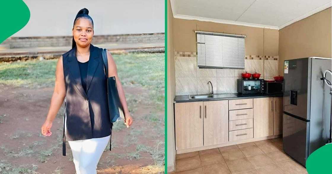 A 22-year-old South African woman showed off her beautiful home online A 22-year-old South African woman showed off her beautiful home online