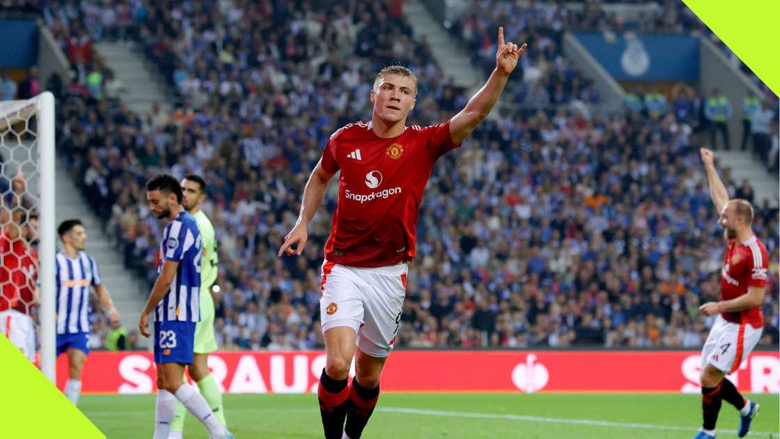 Rasmus Hojlund scored his first goal for Manchester United this season against Porto in the Europa League Rasmus Hojlund scored his first goal for Manchester United this season against Porto in the Europa League