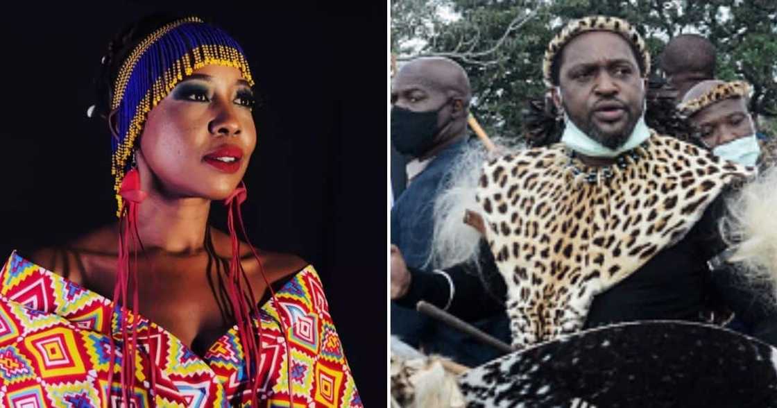 Ntsiki Mazwai and King Misuzulu Sinqobile Hlomesakhishlangu kaZwelithini