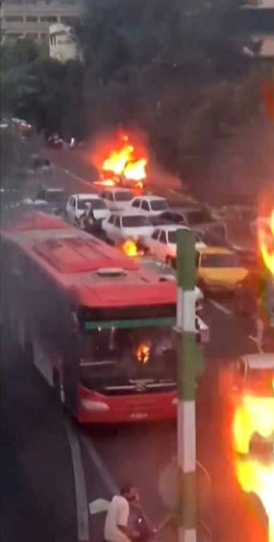 Clashes between Iranian protesters and security forces have flared for 16 nights in a row. This grab from an online video made available on the ESN platform on September 20, 2022 shows the scene of protests in the city of Rashat Clashes between Iranian protesters and security forces have flared for 16 nights in a row. This grab from an online video made available on the ESN platform on September 20, 2022 shows the scene of protests in the city of Rashat