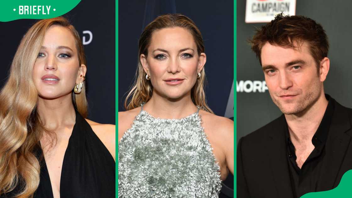 Jennifer Lawrence (L), Kate Hudson (C), Robbert Pattison (R)