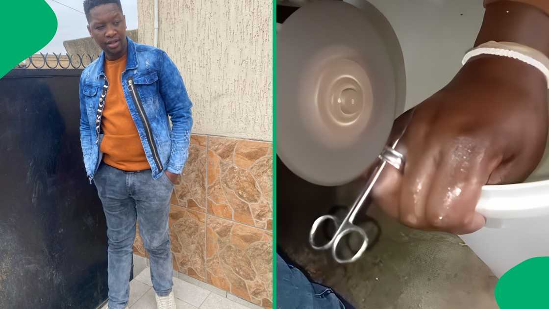 A man tried removing his wedding ring with an electric grinder. A man tried removing his wedding ring with an electric grinder.