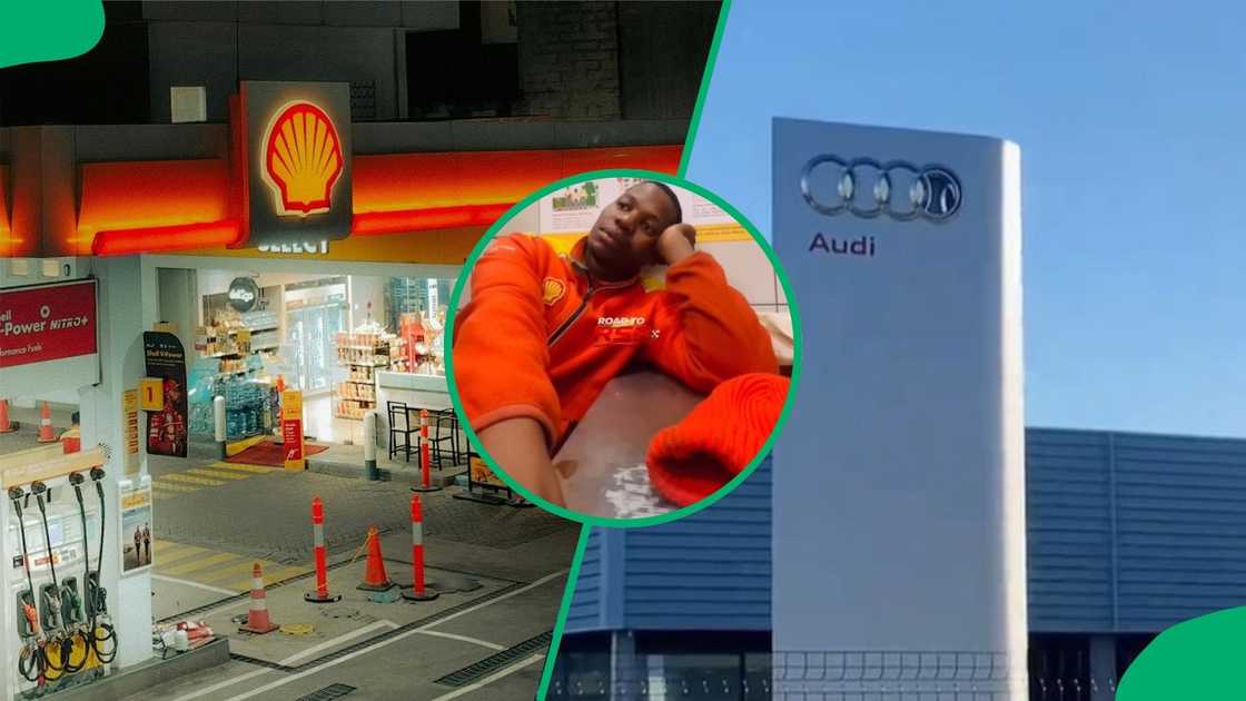 Former Shell petrol attendant showed his first day working at Audi