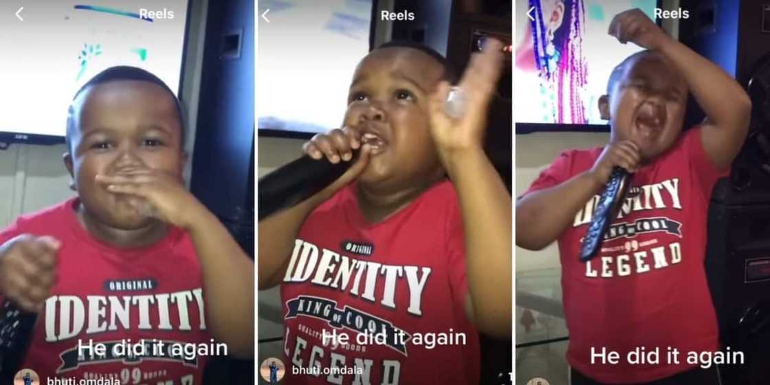 A little boy rapping amapiano song A little boy rapping amapiano song