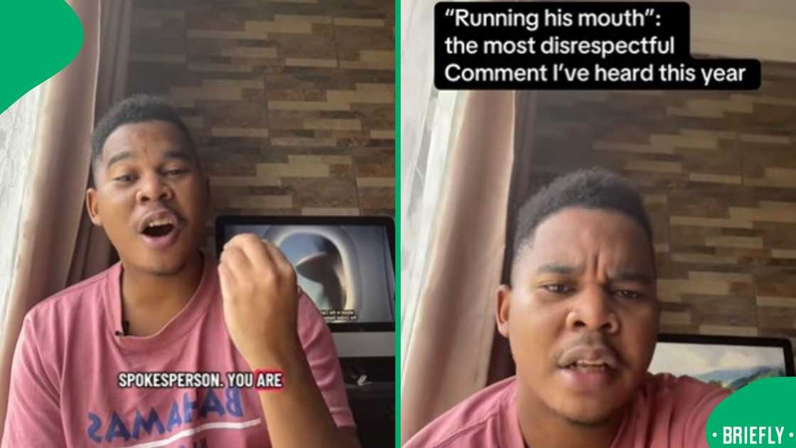 A close-up frame from the video showing his expression as he addressed the political exchange