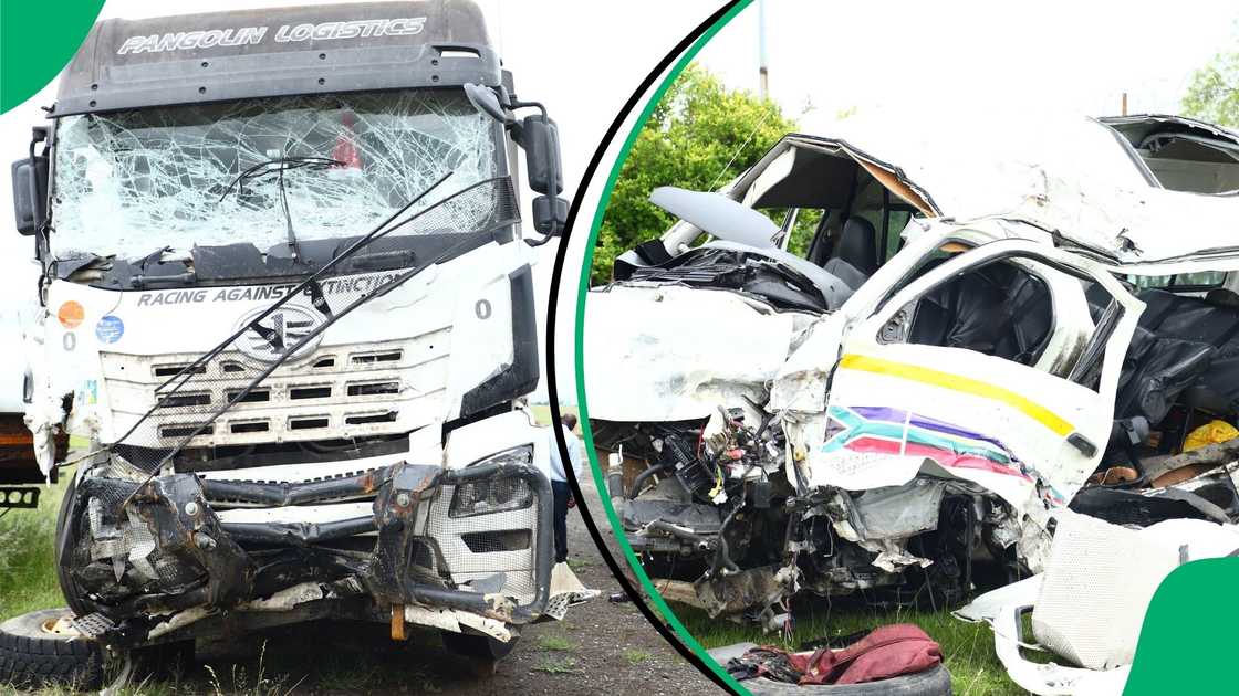 Truck’s Dashcam Captures Taxi Crashing Head-On in Deadly N3 Van Reenen’s Crash in Which 17 Killed Truck’s Dashcam Captures Taxi Crashing Head-On in Deadly N3 Van Reenen’s Crash in Which 17 Killed