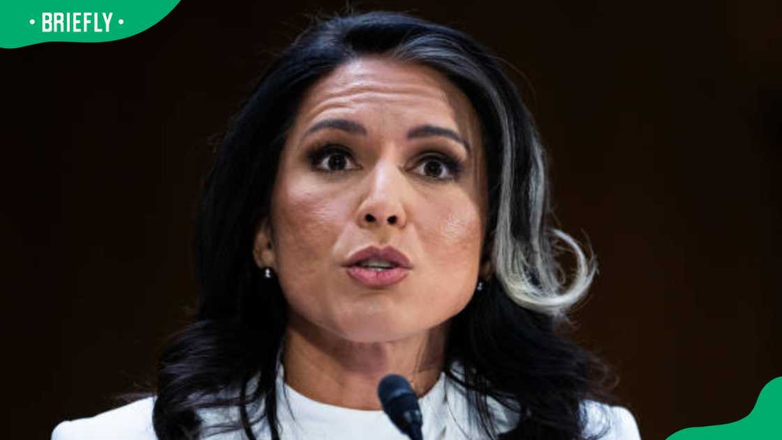 Tulsi Gabbard in the Dirksen building