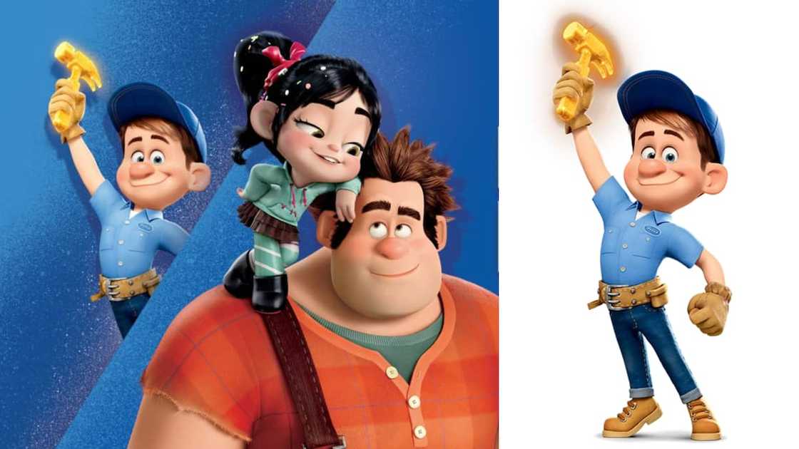 Fix-It Felix Jr and Ralph from Disney's Wreck-It Ralph