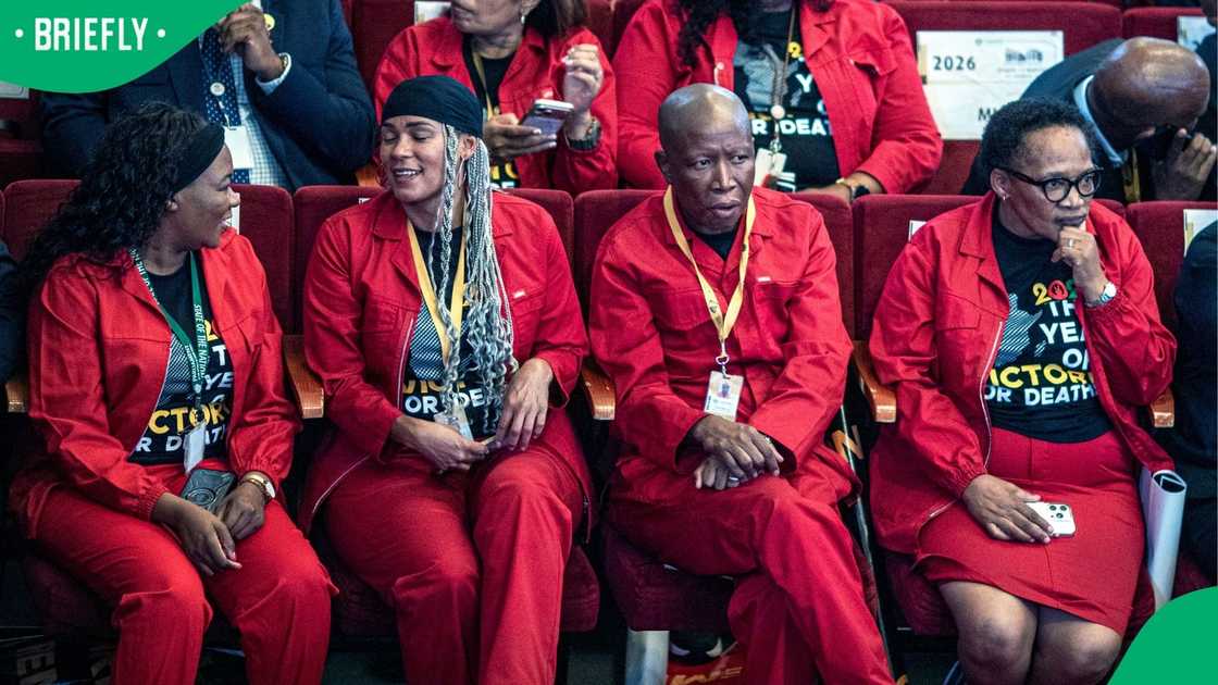 Economic Freedom Fighters members during the State of the Nation Address