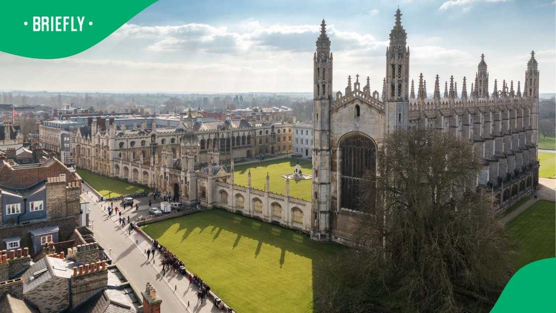 Top view of Cambridge University.