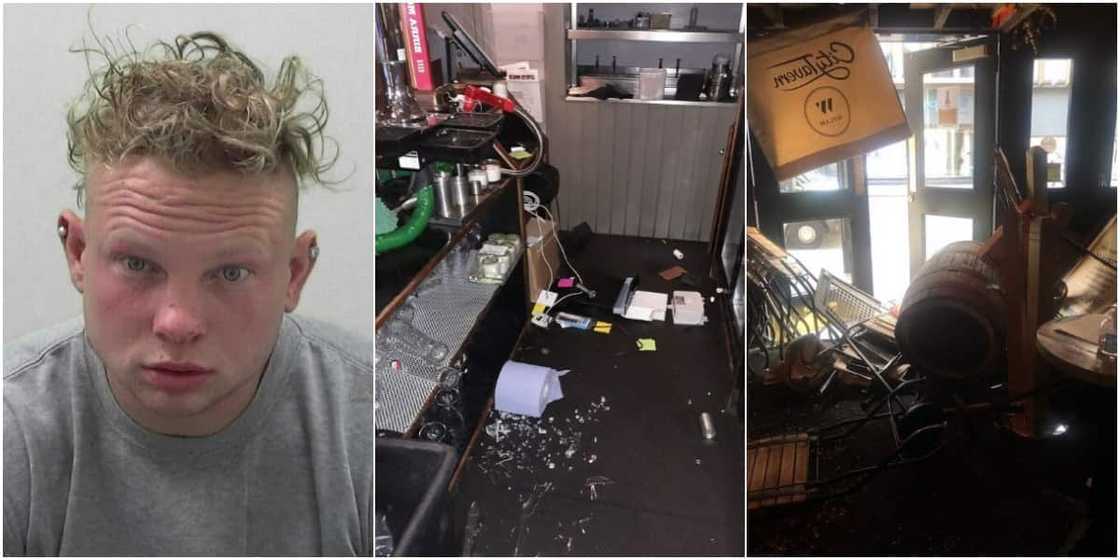 Burglar breaks into bar, gets drunk and falls asleep before being found by owner