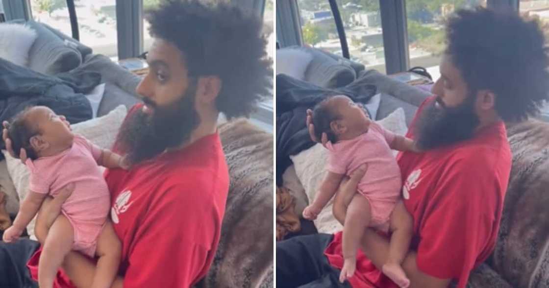 A dedicated godfather and his beautiful go-baby A dedicated godfather and his beautiful go-baby