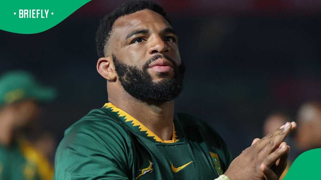 Springboks star Vincent Tshituka recently married his long-time partner Katlego Monare in a beautiful wedding ceremony. Springboks star Vincent Tshituka recently married his long-time partner Katlego Monare in a beautiful wedding ceremony.