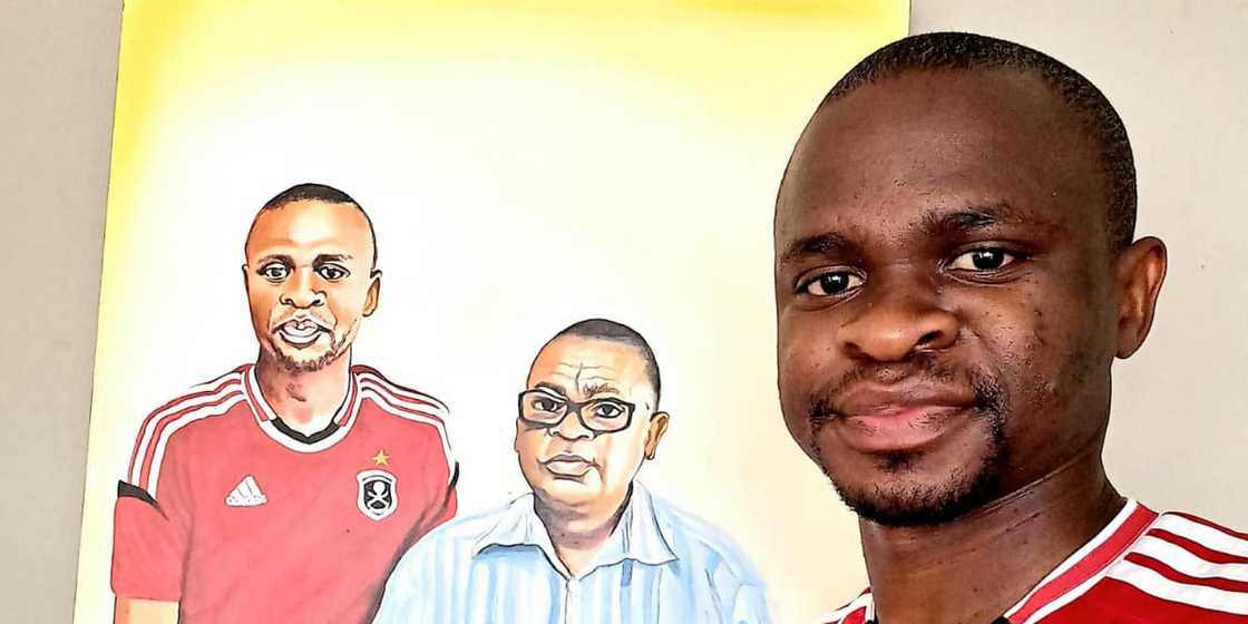 Painting, portrait, late dad Painting, portrait, late dad