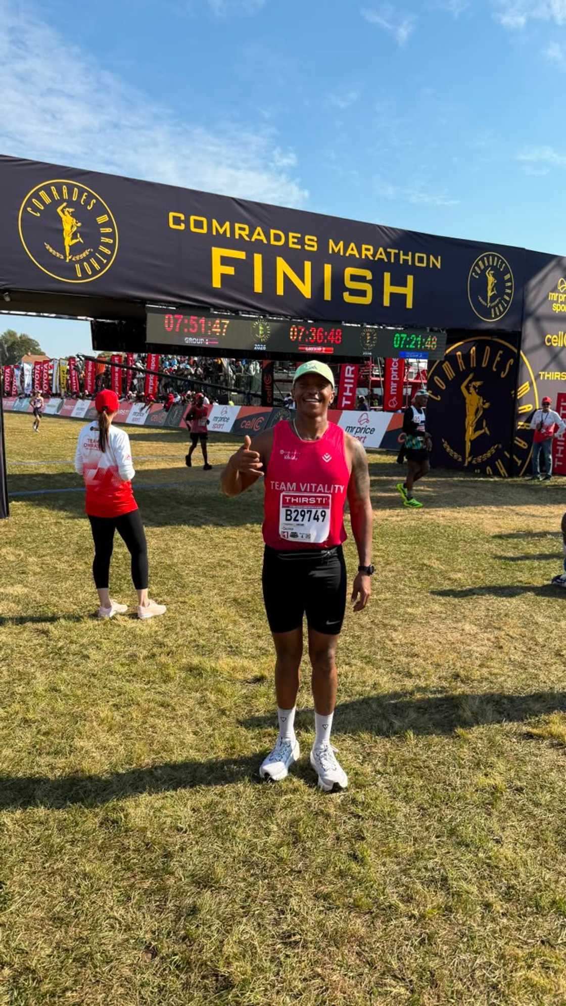Dotcom celebrates Comrades Marathon moment
