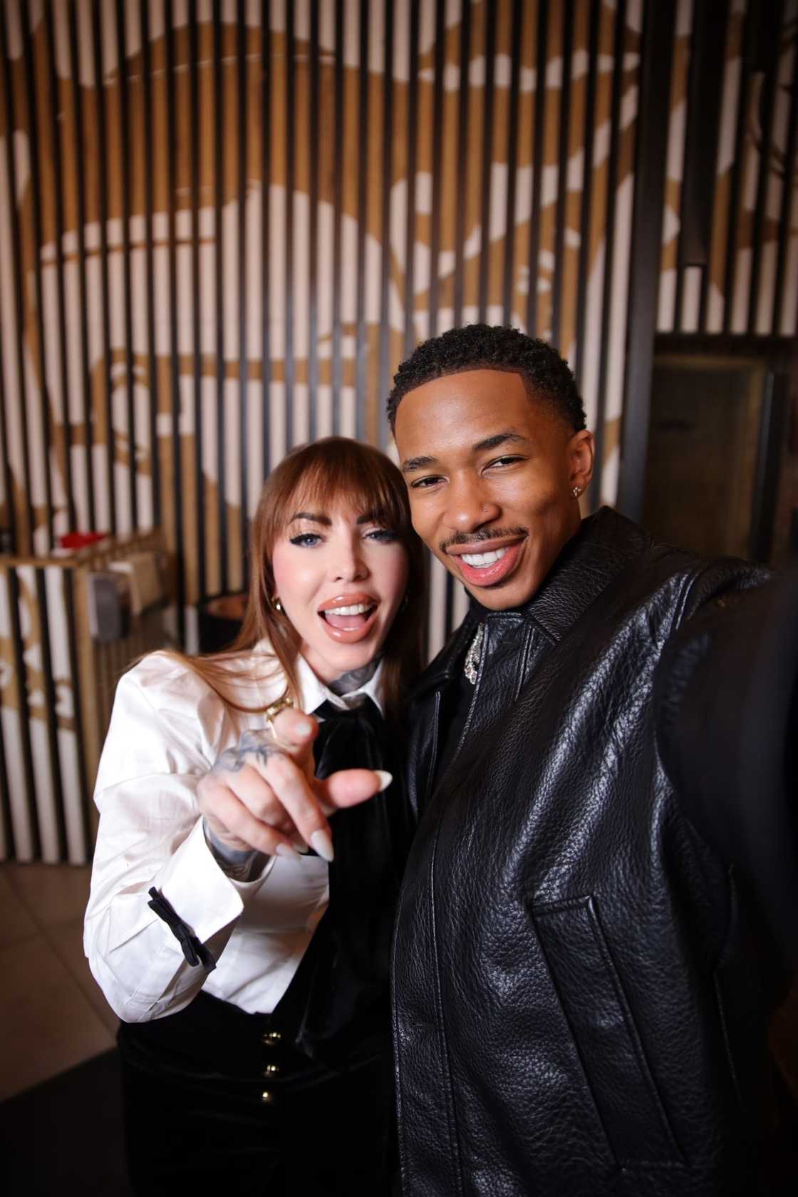 Lasizwe and Jojo Robinson go on a date. Lasizwe and Jojo Robinson go on a date.