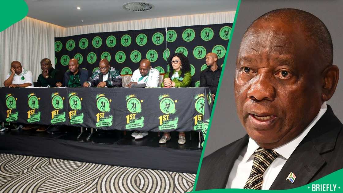 The MK Party is unhappy with President Cyril Ramaphosa The MK Party is unhappy with President Cyril Ramaphosa