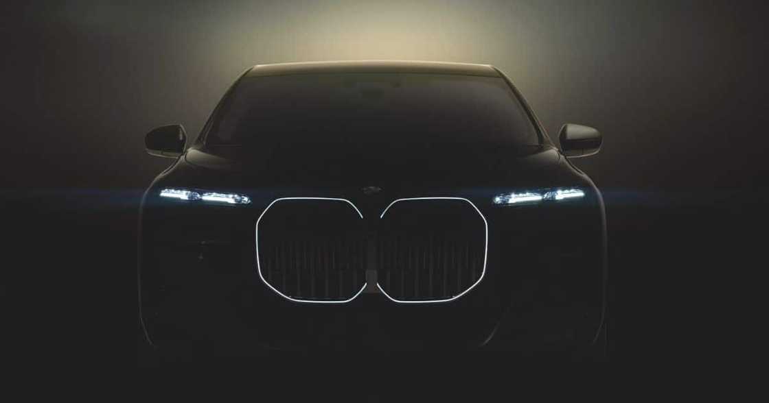 BMW Teases the Grille of New 7 Series and Confirms i7 Electric Version of Its Flagship Luxury Sedan