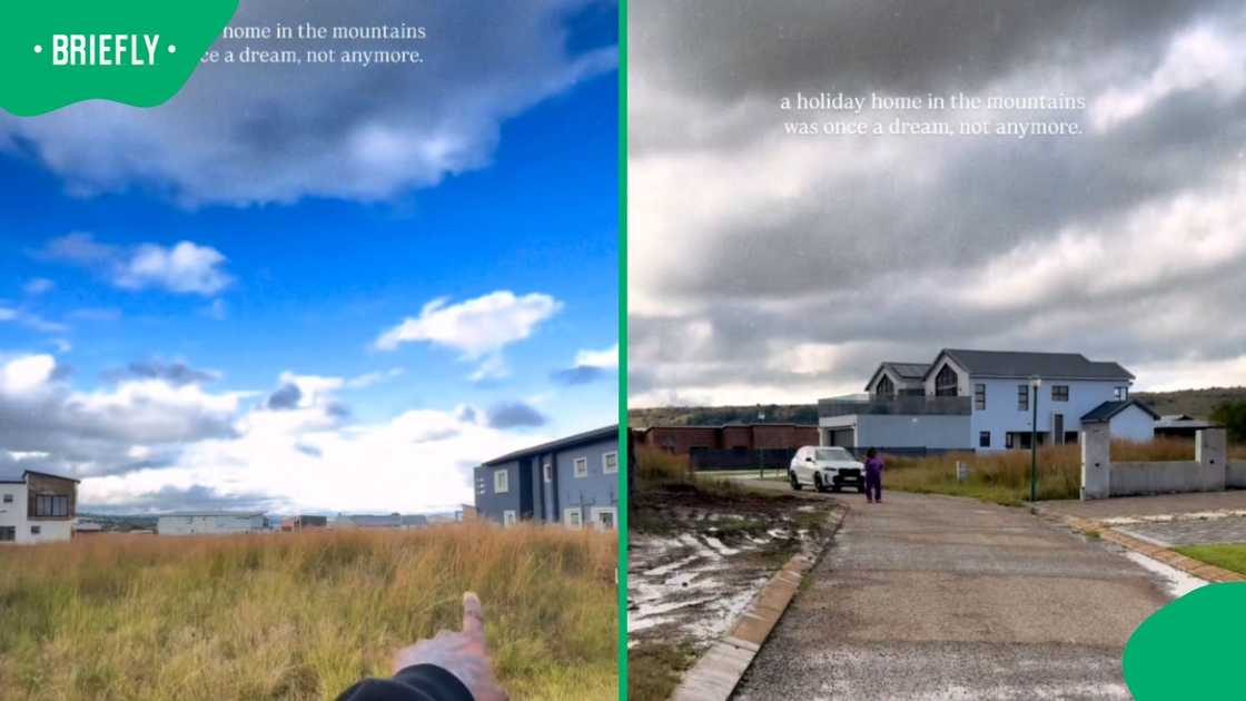 Oscar Mbo showed off his property. Oscar Mbo showed off his property.