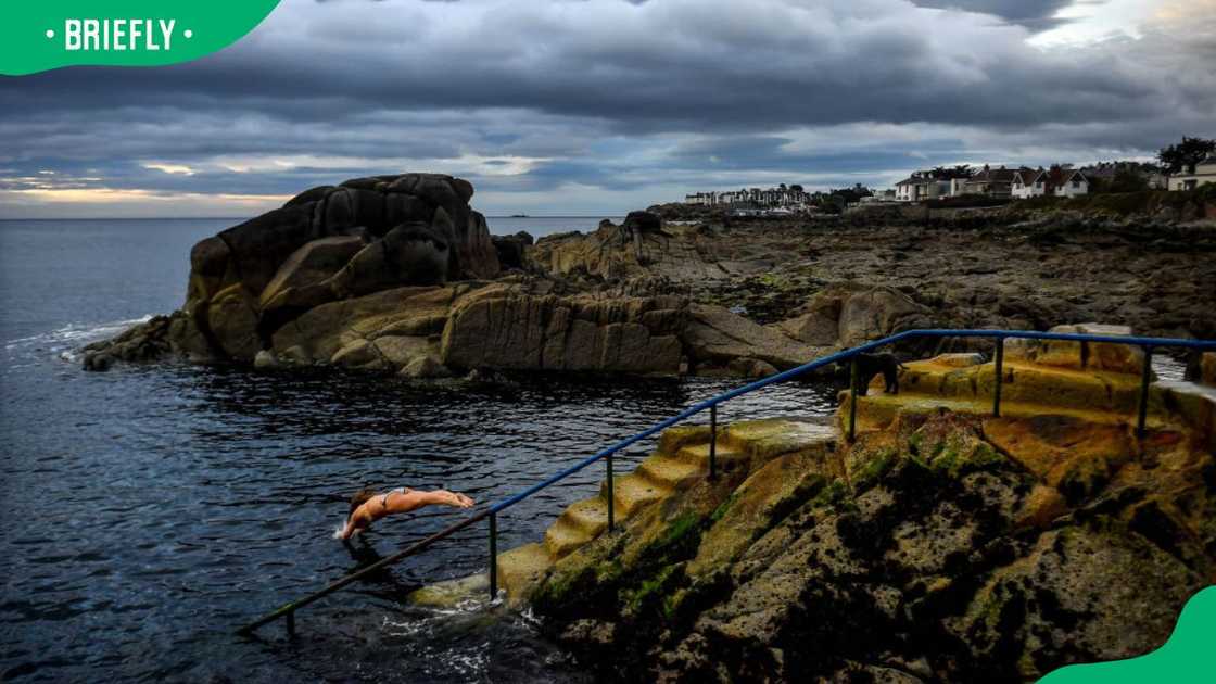 The Forty Foot at Sandycove in Dublin The Forty Foot at Sandycove in Dublin