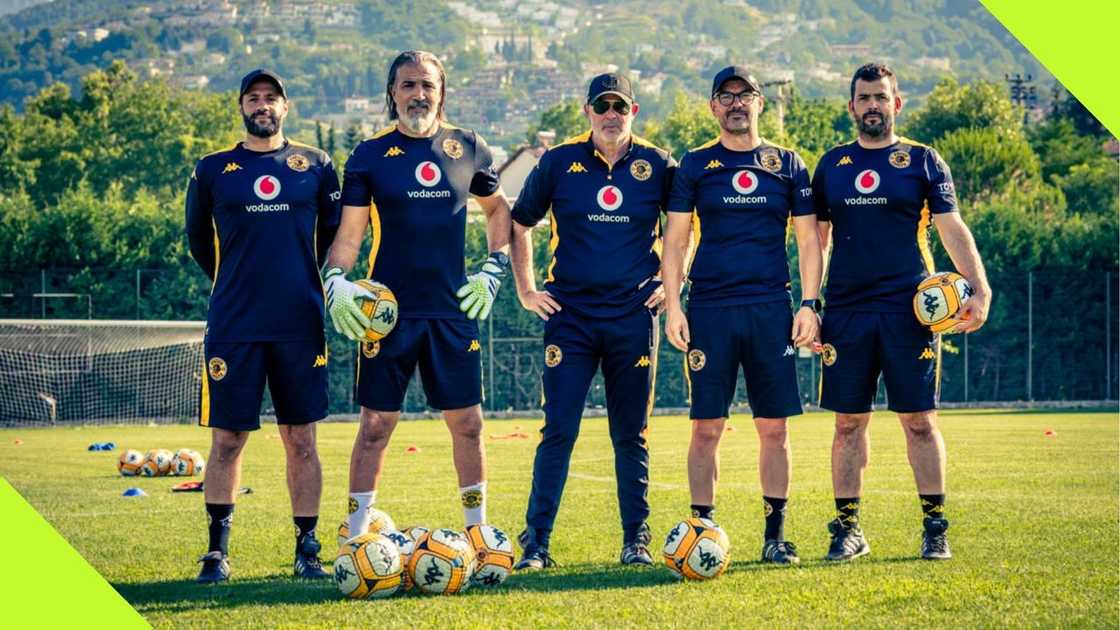Kaizer Chiefs first team coach Ilyes Mzoughi loses his mother ahead of Amakhosi's clash with Mamelodi Sundowns in the Premier Soccer League. Photo: @KaizerChiefs. Kaizer Chiefs first team coach Ilyes Mzoughi loses his mother ahead of Amakhosi's clash with Mamelodi Sundowns in the Premier Soccer League. Photo: @KaizerChiefs.