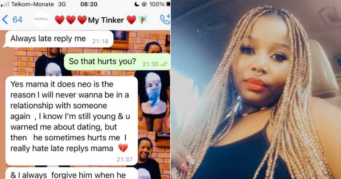 Woman shares texts from daughter Woman shares texts from daughter