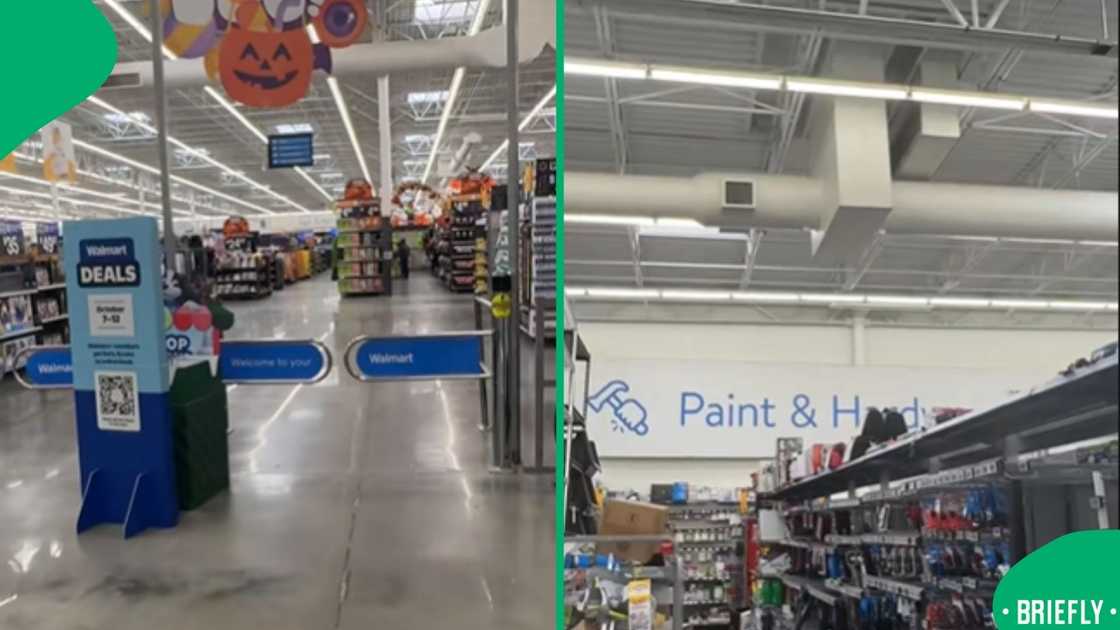 A frame from the video showcasing Walmart’s décor section during the viral store tour A frame from the video showcasing Walmart’s décor section during the viral store tour
