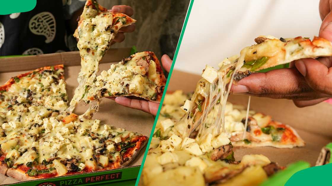 People eating pizza