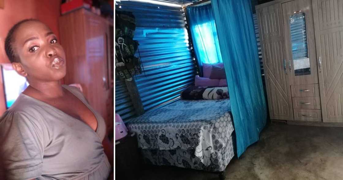 The SA lady uses her shack well The SA lady uses her shack well