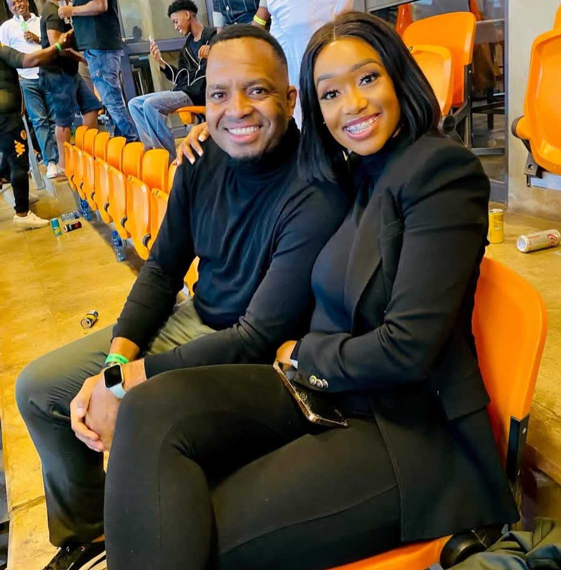 Former Kaizer Chiefs goalkeeper Itumeleng Khune and wife Sphelele at FNB Stadium recently.