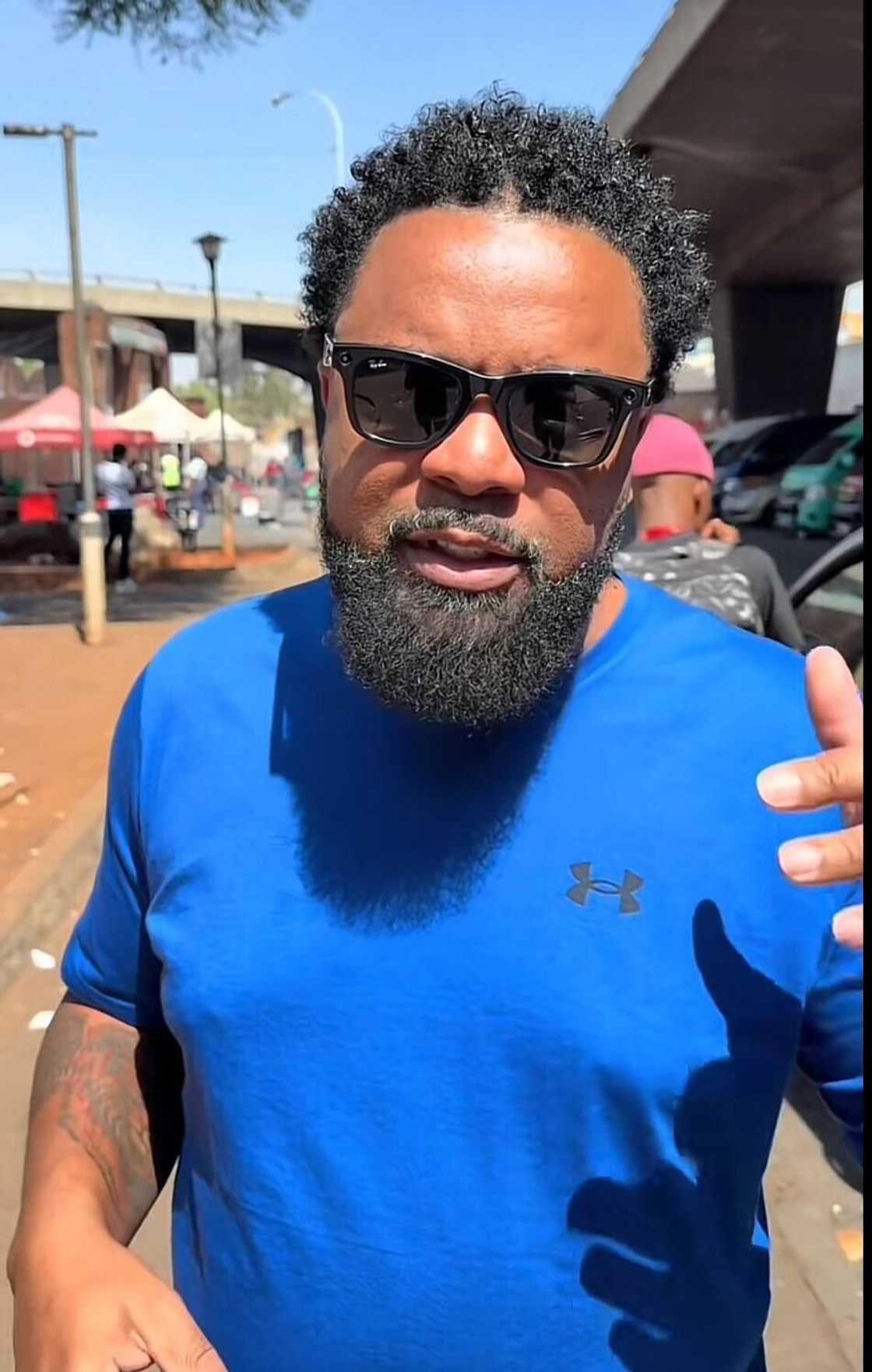 An American man reviewed South African dishes in a TikTok video during his Soweto trip. An American man reviewed South African dishes in a TikTok video during his Soweto trip.