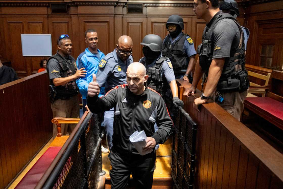 Nafiz Modack in court during preliminary hearings