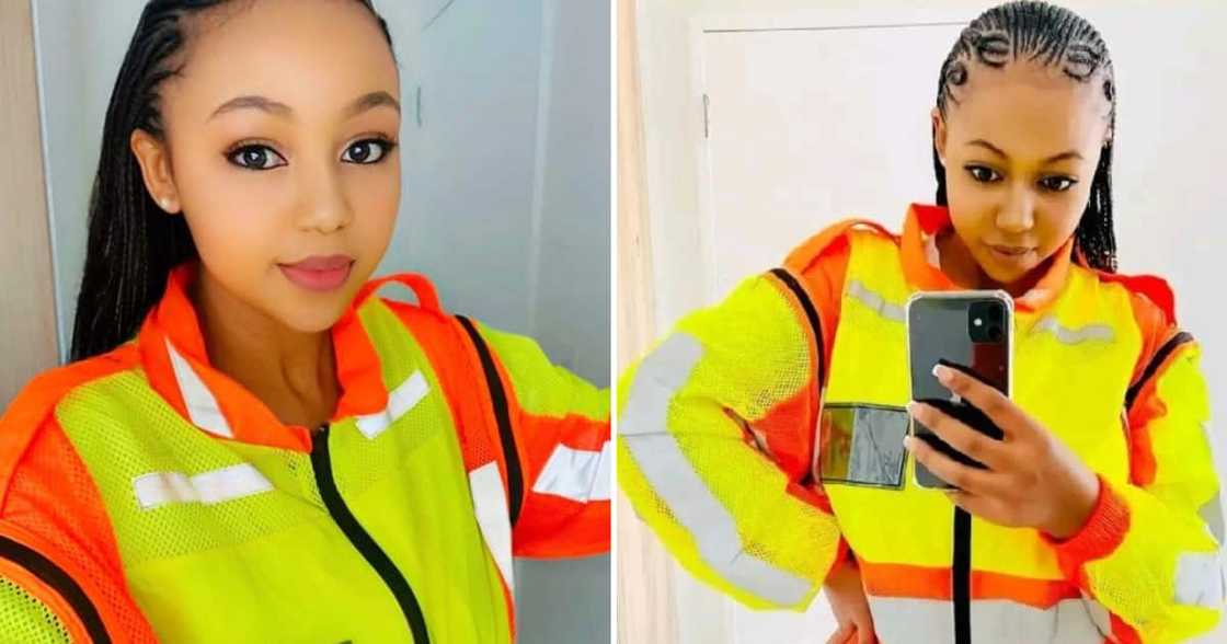 A female civil engineer posted a picture in a reflector jacket, with many complimenting her looks A female civil engineer posted a picture in a reflector jacket, with many complimenting her looks