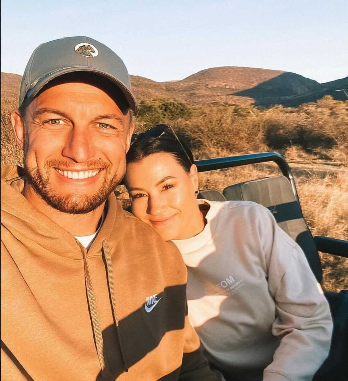 Handré Pollard and his wife, Marise, shared a moment for a photo. Handré Pollard and his wife, Marise, shared a moment for a photo.